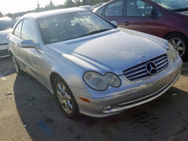 WDBTJ65J94F084321 - 2004 MERCEDES-BENZ CLK 320C SILVER photo 1