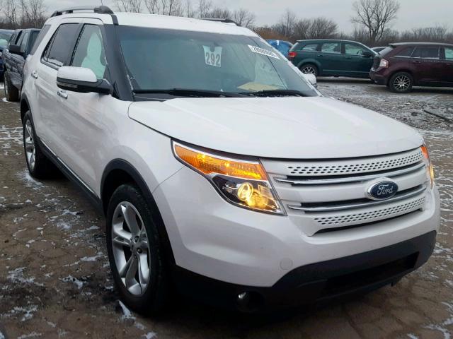 1FMHK8F83BGA68307 - 2011 FORD EXPLORER L WHITE photo 1