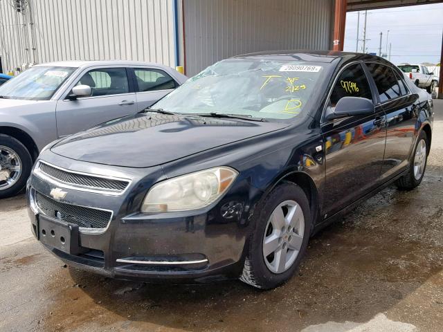 1G1ZG57B78F181591 - 2008 CHEVROLET MALIBU LS BLACK photo 2