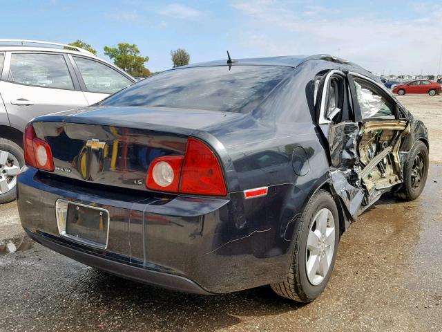 1G1ZG57B78F181591 - 2008 CHEVROLET MALIBU LS BLACK photo 4