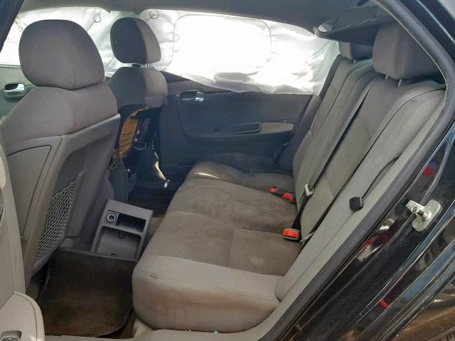 1G1ZG57B78F181591 - 2008 CHEVROLET MALIBU LS BLACK photo 6