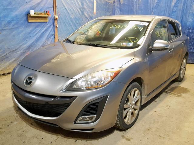 JM1BL1H55A1229386 - 2010 MAZDA 3 S SILVER photo 2