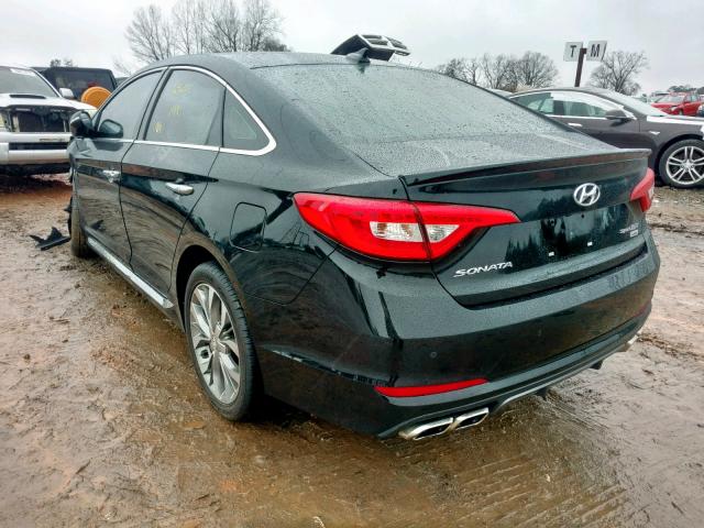 5NPE34AB3FH132203 - 2015 HYUNDAI SONATA SPO BLACK photo 3