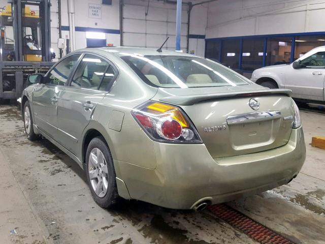 1N4CL21E47C237986 - 2007 NISSAN ALTIMA HYB GREEN photo 3