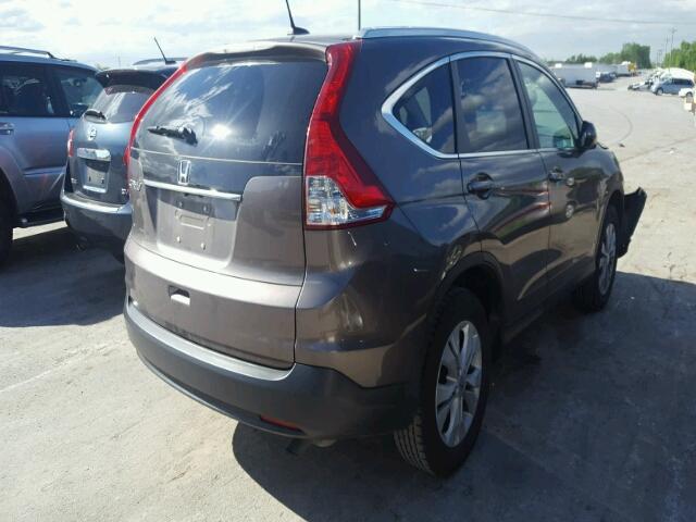 2HKRM3H73EH559910 - 2014 HONDA CR-V EXL BROWN photo 4