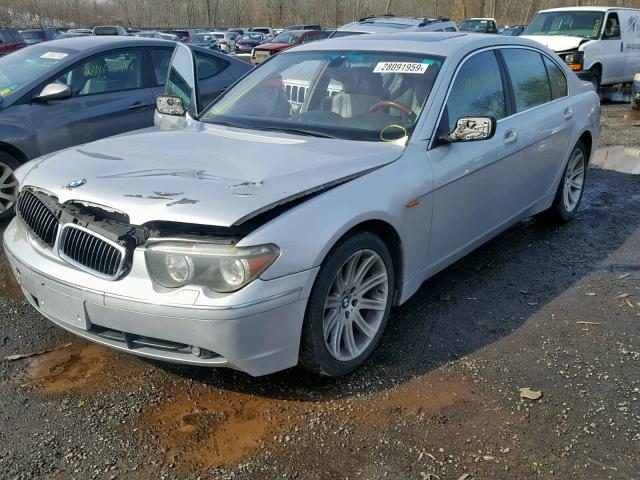 WBAGN63442DR04282 - 2002 BMW 745 LI GRAY photo 2