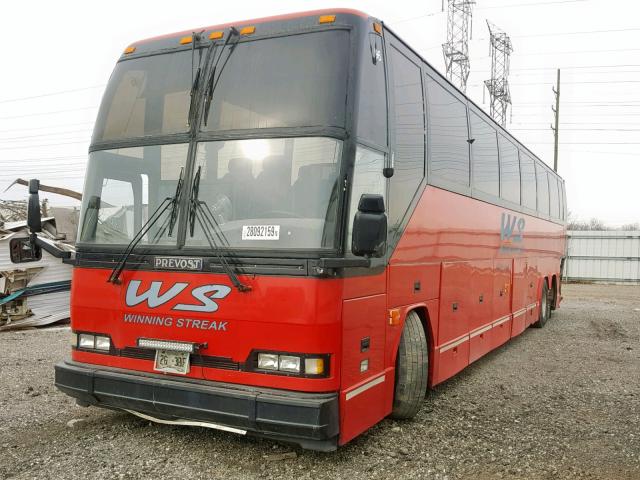 2PCH33491T1011411 - 1996 PREVOST BUS RED photo 2