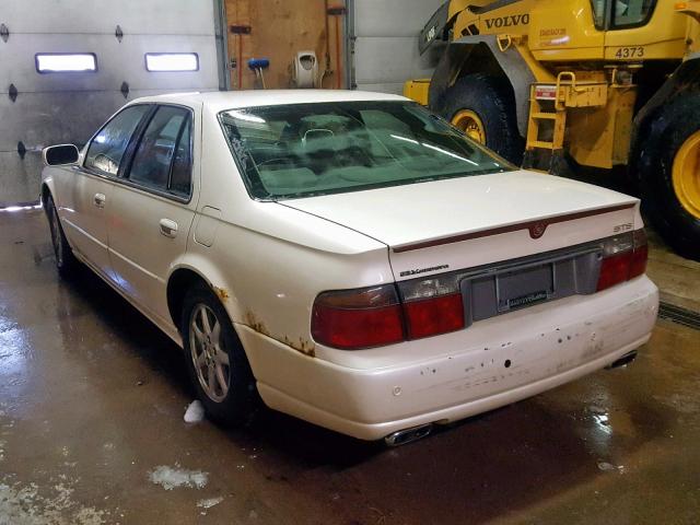 1G6KY549X2U185227 - 2002 CADILLAC SEVILLE ST WHITE photo 3