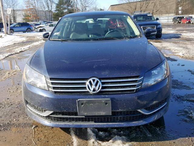 1VWBP7A37EC012462 - 2014 VOLKSWAGEN PASSAT SE BLUE photo 9