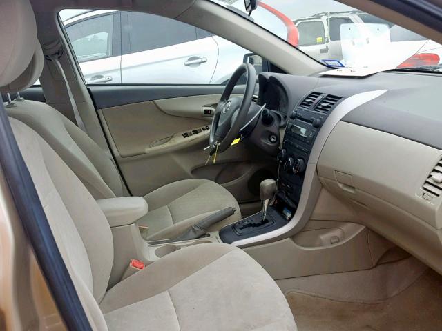 1NXBU40E79Z078289 - 2009 TOYOTA COROLLA BA TAN photo 5