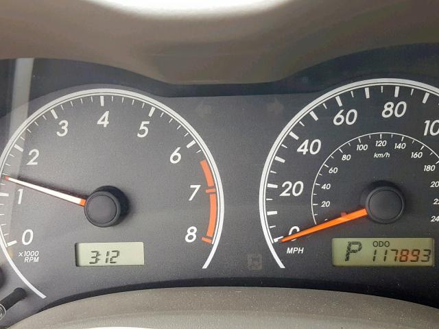 1NXBU40E79Z078289 - 2009 TOYOTA COROLLA BA TAN photo 8