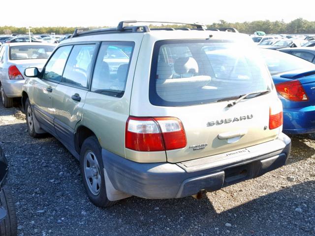 JF1SF63502H738943 - 2002 SUBARU FORESTER L GOLD photo 3