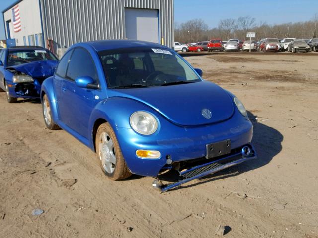 3VWCB21C81M444718 - 2001 VOLKSWAGEN NEW BEETLE BLUE photo 1