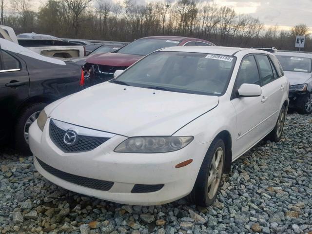 1YVFP82D945N62549 - 2004 MAZDA 6 S WHITE photo 2