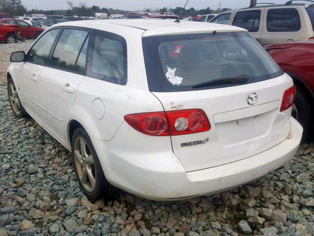 1YVFP82D945N62549 - 2004 MAZDA 6 S WHITE photo 3