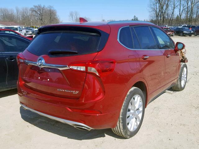 LRBFX3SX0KD012824 - 2019 BUICK ENVISION P RED photo 4