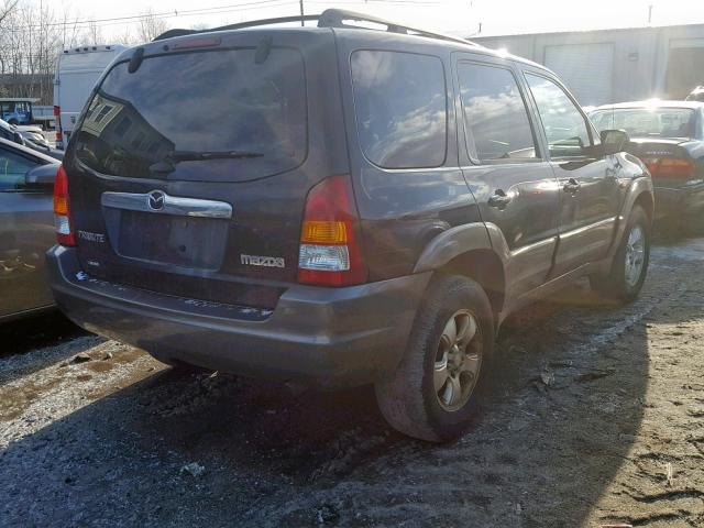 4F2YZ94134KM20328 - 2004 MAZDA TRIBUTE LX BLACK photo 4