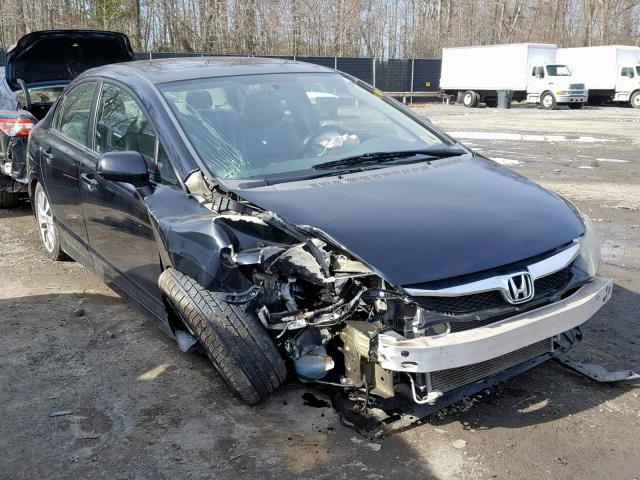 2HGFA1F97AH504286 - 2010 HONDA CIVIC EXL BLACK photo 1