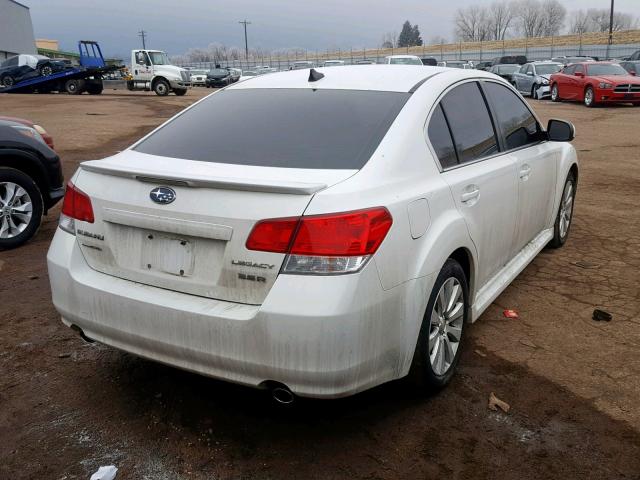 4S3BMDK6XB2236085 - 2011 SUBARU LEGACY 3.6 WHITE photo 4