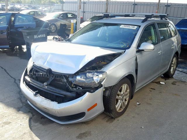 3VWML7AJ1EM628143 - 2014 VOLKSWAGEN JETTA TDI SILVER photo 2