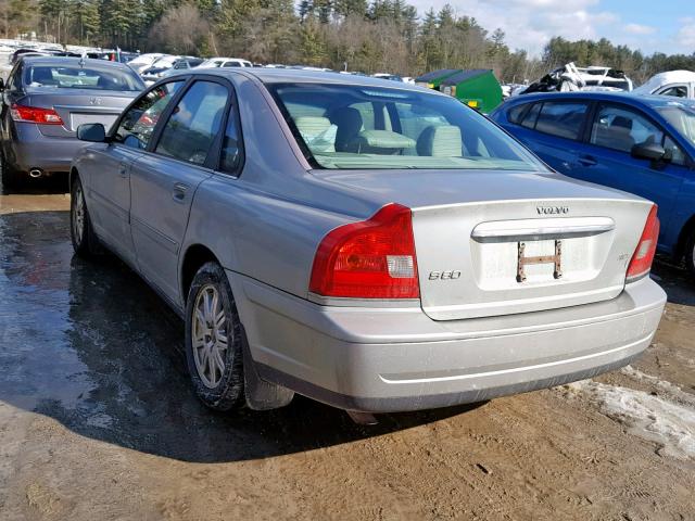 YV1TH592651404309 - 2005 VOLVO S80 2.5T GRAY photo 3