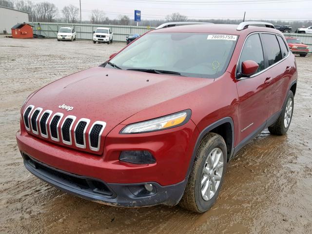 1C4PJMCB3HW519472 - 2017 JEEP CHEROKEE L RED photo 2