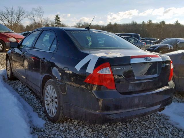 3FADP0L39BR158641 - 2011 FORD FUSION HYB BLACK photo 3