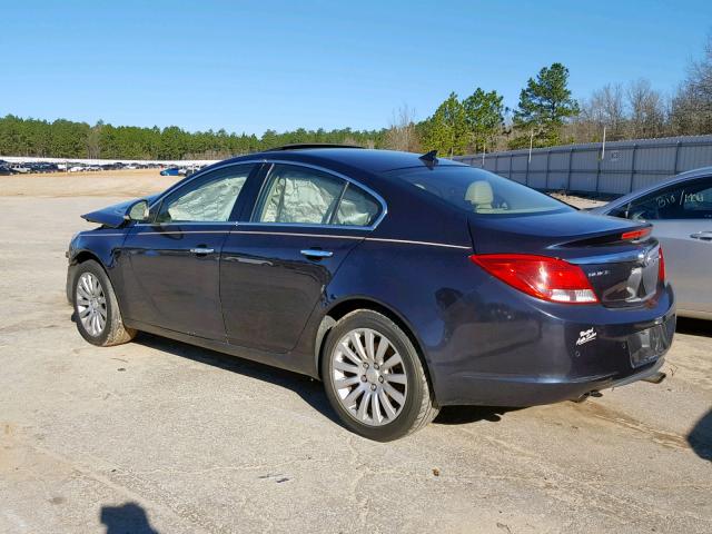 2G4GS5EV2D9136065 - 2013 BUICK REGAL PREM BLUE photo 3