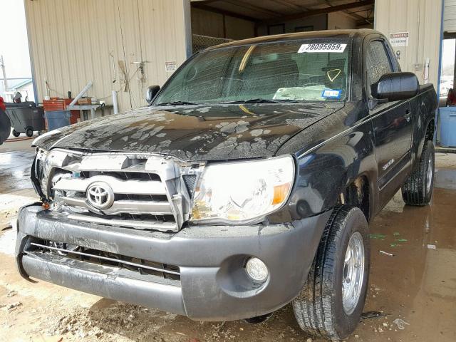 5TENX22N39Z594179 - 2009 TOYOTA TACOMA BLACK photo 2