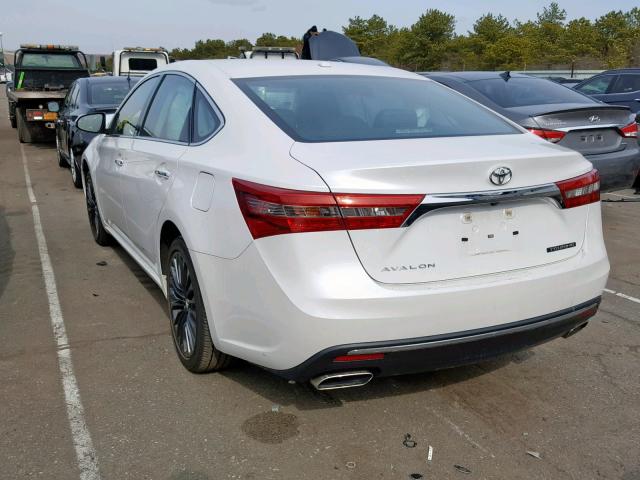 4T1BK1EB5GU222647 - 2016 TOYOTA AVALON XLE WHITE photo 3