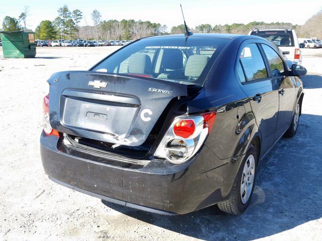 1G1JA5SH6D4116392 - 2013 CHEVROLET SONIC LS 黑色 照片 4