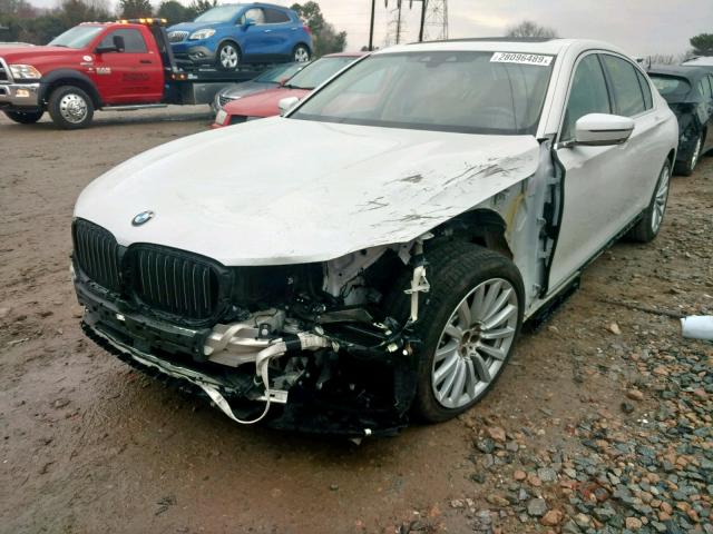 WBA7E2C56GG504540 - 2016 BMW 740 I WHITE photo 2