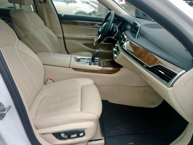 WBA7E2C56GG504540 - 2016 BMW 740 I WHITE photo 5