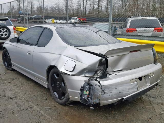 2G1WL16C869364067 - 2006 CHEVROLET MONTE CARL SILVER photo 9