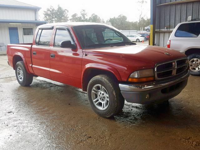 1D7HL48N73S148730 - 2003 DODGE DAKOTA QUA RED photo 1