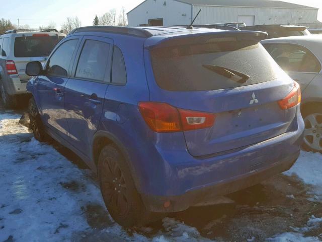 JA4AJ4AW9GZ610345 - 2016 MITSUBISHI RVR GT BLUE photo 3