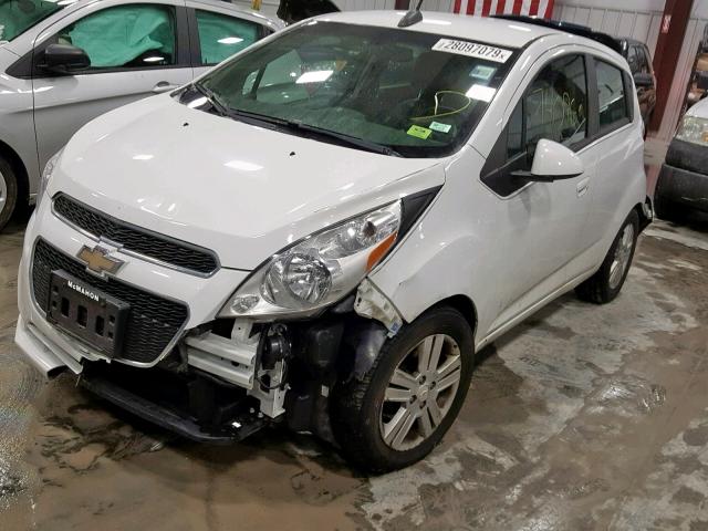 KL8CD6S99FC718565 - 2015 CHEVROLET SPARK 1LT WHITE photo 2