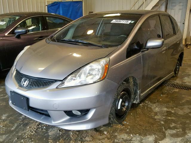 JHMGE88439S035315 - 2009 HONDA FIT SPORT GRAY photo 2