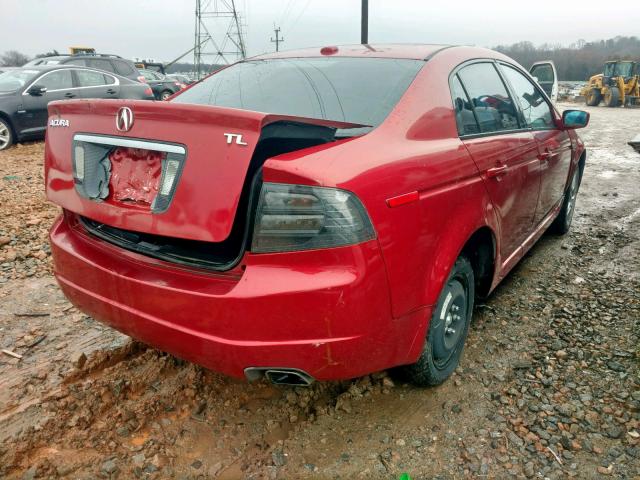 19UUA65585A065204 - 2005 ACURA TL RED photo 4