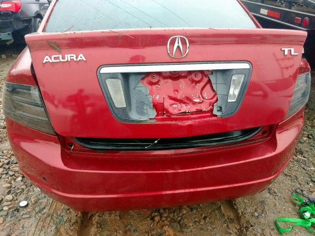 19UUA65585A065204 - 2005 ACURA TL RED photo 9