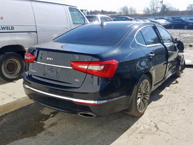 KNALN4D71E5143110 - 2014 KIA CADENZA PR BLACK photo 4