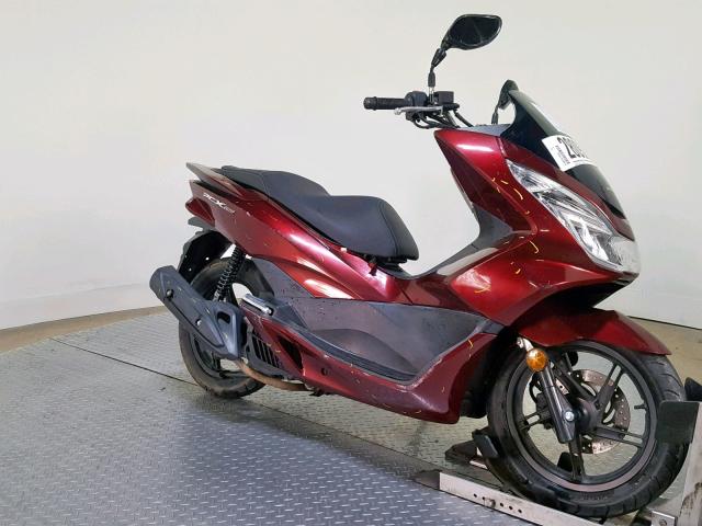 RLHKF1800GY100967 - 2016 HONDA PCX 150 BURGUNDY photo 2