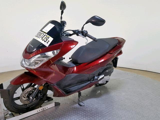 RLHKF1800GY100967 - 2016 HONDA PCX 150 BURGUNDY photo 4