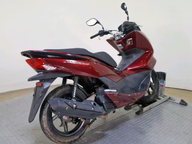 RLHKF1800GY100967 - 2016 HONDA PCX 150 BURGUNDY photo 8