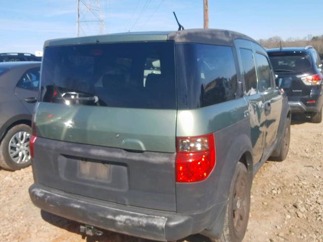 5J6YH28534L022483 - 2004 HONDA ELEMENT EX GREEN photo 4