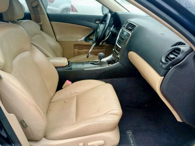 JTHBK262882069105 - 2008 LEXUS IS 250 BLUE photo 5