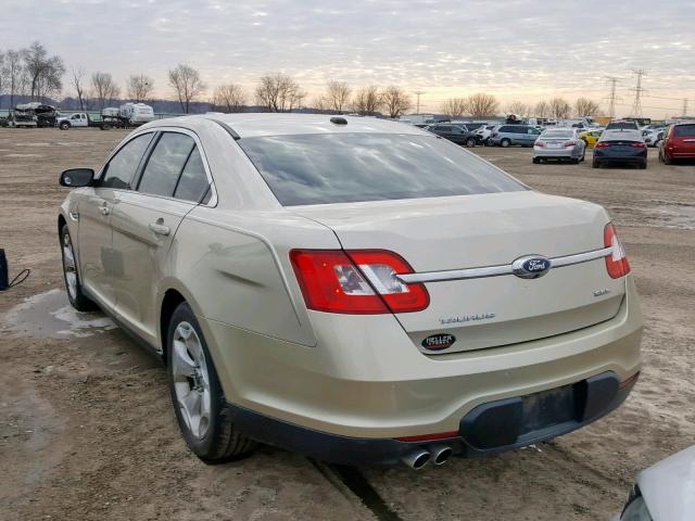 1FAHP2EW9BG173703 - 2011 FORD TAURUS SEL GOLD photo 3