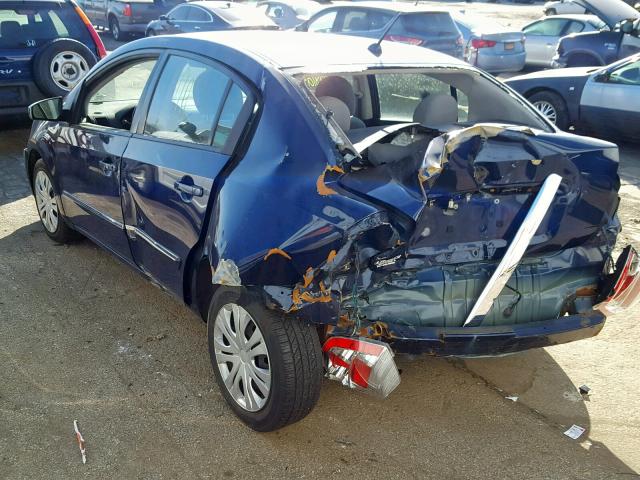 3N1AB6AP3AL695255 - 2010 NISSAN SENTRA 2.0 BLUE photo 3