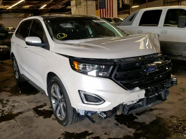 2FMPK4AP3GBB27048 - 2016 FORD EDGE SPORT WHITE photo 1