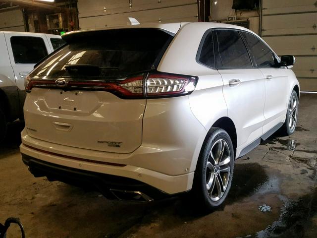 2FMPK4AP3GBB27048 - 2016 FORD EDGE SPORT WHITE photo 4